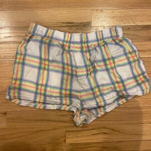 Colsie size small rainbow boxer pajamas shorts